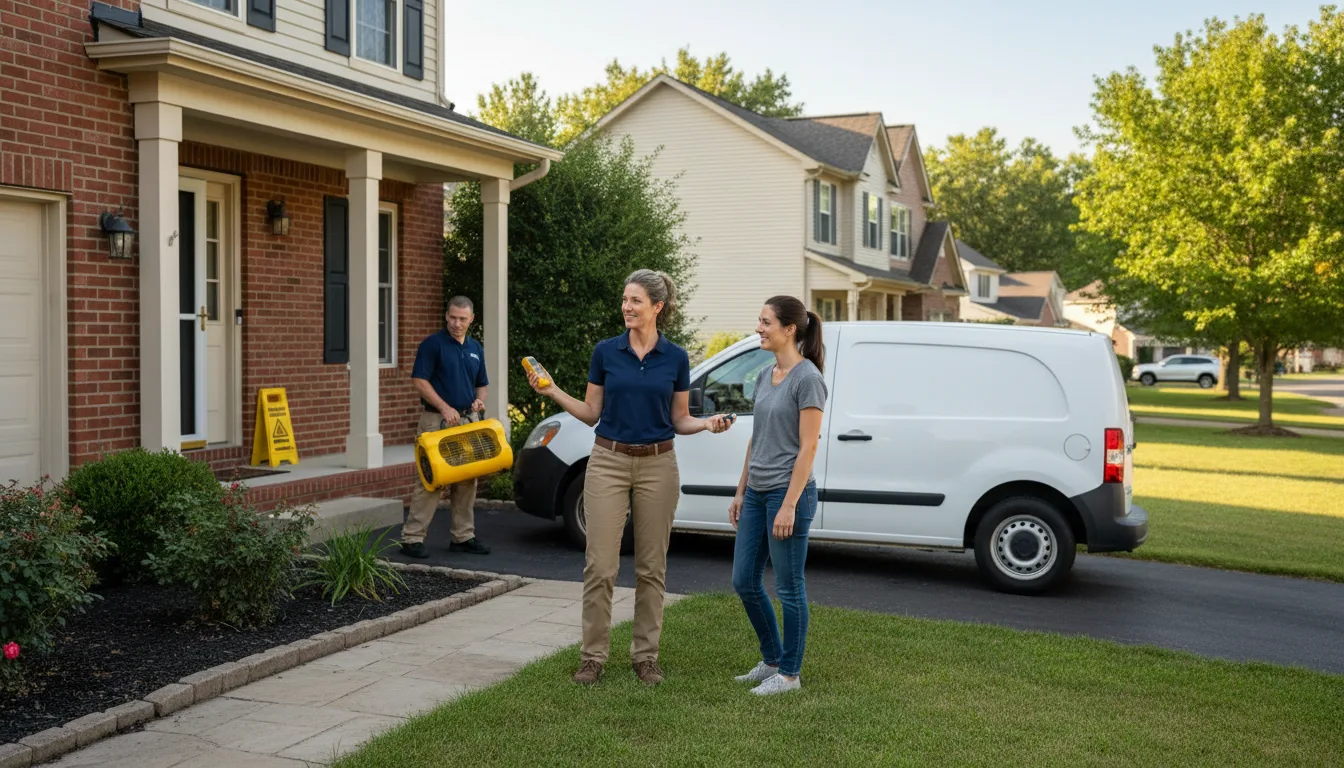 Residential water damage restoration in Oregon House, CA